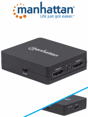Splitter / Divisor de Video HDMI/ FullHD/ 1 Entrada y 2 Salidas