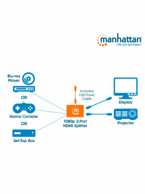 Splitter / Divisor de Video HDMI/ FullHD/ 1 Entrada y 2 Salidas - Image 5