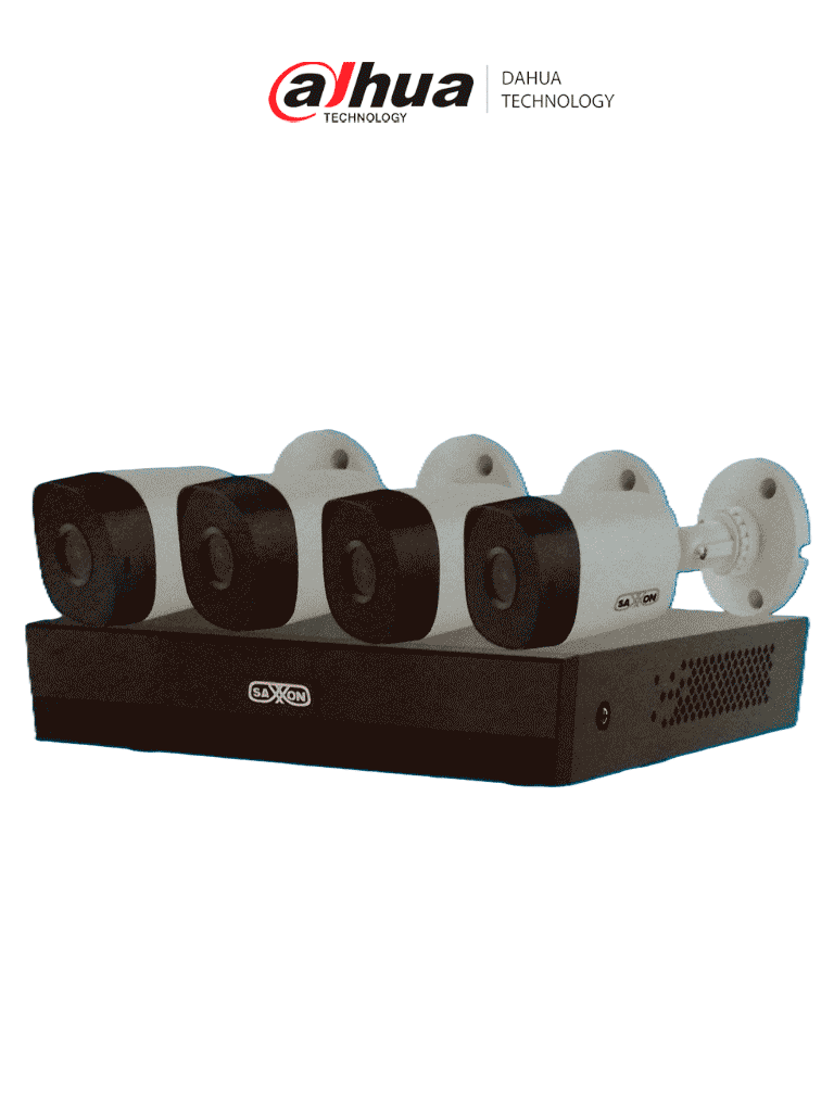 Kit de 4 Canales HDCVI/ Cámaras B10P de 1MP 720P/ Lente de 2.8mm Con Apertura de Hasta 100°