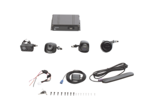 Kit DVR Móvil 1080P / Incluye 4 Cámaras TURBOHD 1080P / Modulo 4G y GPS / Soporta Memoria SD / Visualización por Hik-Connect Teams