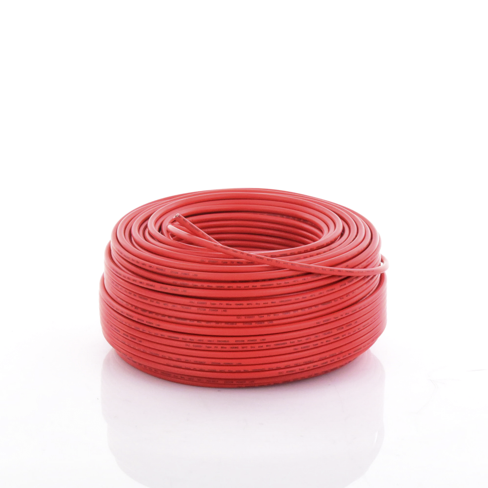 Cable Fotovoltaico Rojo / 6mm² (10AWG) / Material COBRE / 2000V / Rollo de 100 m - Image 2