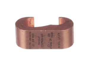 Conector de compresión a tierra de cobre Panduit CTAPR2/0-2-L, 1Pz