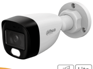 DAHUA HAC-HFW1209CN-A-LED-S3 - Cámara Bullet Full Color 1080p/ Llente de 2.8 mm/ 107.8° de Apertura/ Micrófono Integrado/ 30 Metros de Luz Visible/ DWDR/ Starlight/ IP67/ Compatible con CVI/AHD/CVBS/ #LoNuevo #M1 #AFULL #FD