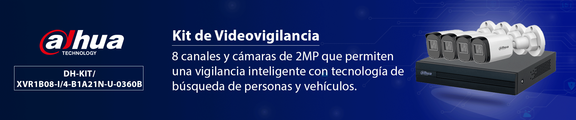 DAHUA KIT/XVR1B08-I/4-B1A21N-U - Kit de Videovigilancia con DVR Cooper-I WizSense, IA, 8 canales +2 IP o Hasta 10 Canales IP y 4 cámaras B1A21-U de 2MP. Graba en H.265+ y permite búsqueda de humanos y vehículos con SMD Plus. #OIM - Image 7