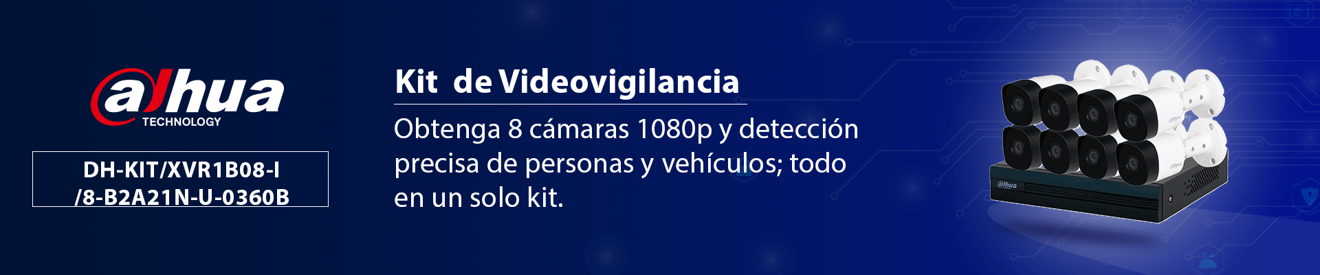 DAHUA KIT/XVR1B08-I/8-B2A21N-U - Kit con DVR Cooper-I WizSense de 8 Canales ofrece 8 cámaras de 2 MP con visión 1080p, tecnología de IA y compresión H.265+. Admite hasta 10 canales IP, incluye SMD Plus y permite búsqueda de personas y vehículos #LoNuevo - Image 6