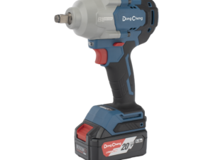 Llave de Impacto Inalámbrica de 20 V, incluye 2 Baterías de 5.0 AH, Cargador y Estuche plástico.