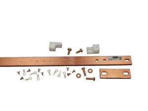 Kit de Barra de Tierra Física, Para Rack de 19 in, Fabricada en Aleación de Cobre Electrolítica Resistente