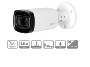DAHUA HAC-HFW1200RN-Z-2712-S6 - Camara Bullet de 2 Megapixeles/ 1080p/ Lente Motorizado de 2.7 a 12 mm/ Super Adapt/ IR de 80 Metros/ Metalica/ IP67/ BLC/ HLC/ DWDR/ Soporta CVI/CVBS/AHD/TVI/ #1CM