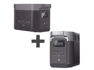 Kit de Estación de Energía Portátil 2048Wh + Batería Externa 2048Wh (4096Wh Totales)