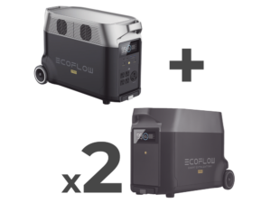 Estación de Energía Portátil DELTA PRO 3600Wh Litio LFP / 5 AC 3600W (7200W Pico) / 2 USB-C 200W / Capacidad para Aumentar Respaldo / Cargador de Coche 10A a 12.6V / Conectividad WiFi y Bluetooth (App) / Carga Solar 1600W Ma