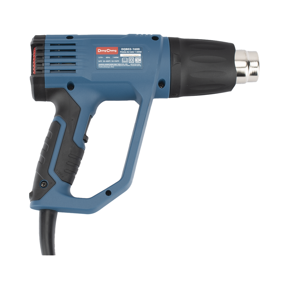 Pistola de Calor de 1600W, con 3 niveles de Temperatura variable, Incluye 2 Boquillas - Image 8
