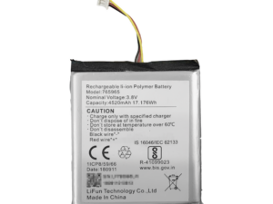 Batería de Respaldo para Panel de Alarma Hikvision / 4520 mAh / Compatible con Paneles AX PRO - AX HUB - Hibrido Versión 1 (DS-PHA64-W4P) y Repetidor AX PRO  DS-PR1-WB