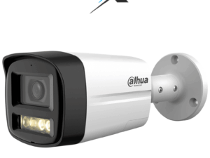 DAHUA DH-HAC-HFW1500TLMN-IL-T - Camara Bullet de 5 Megapixeles/ Audio 2 Vías/ Iluminador Dual Inteligente Mediante IR y Luz Calida/ 3DNR Para Reducción de Ruido en Imagen/ Lente de 2.8mm/ IR de Hasta 40 Mts/ IP67/ Policarbonato + Metal