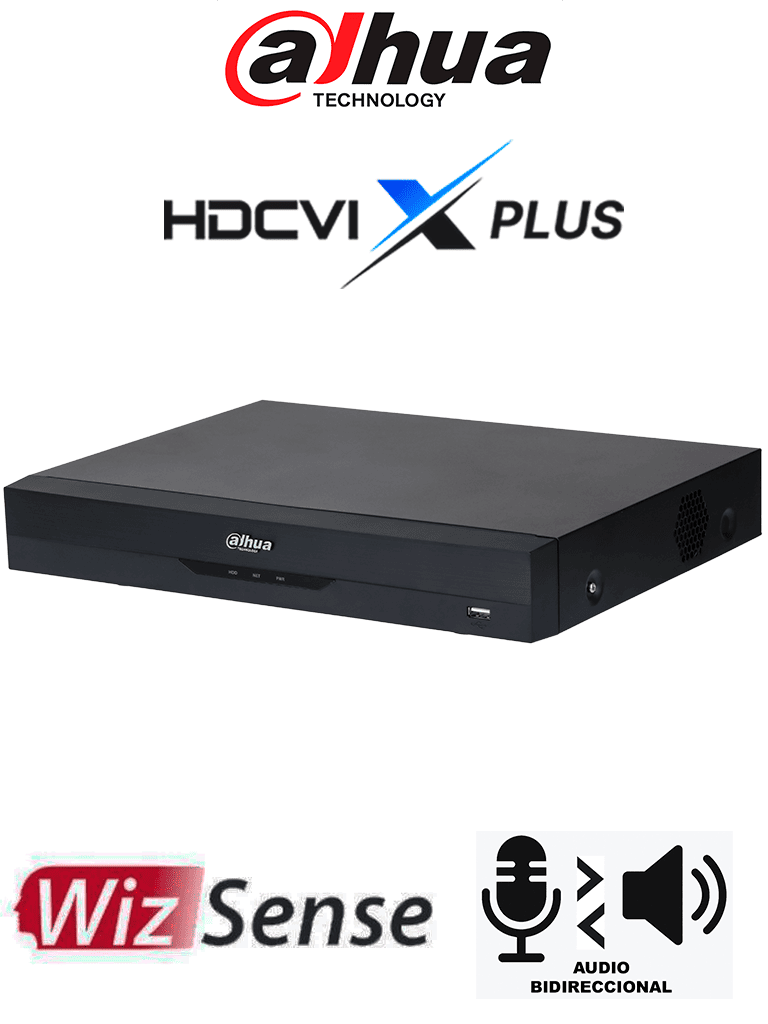 DAHUA DH-XVR5108HE-I3/T - DVR de 8 Canales 5MP Lite WizSense/ HDCVI X PLUS/ Audio Bidireccional en los 8 Canales/ H.265+/ 8 Canales +4 IP/ Hasta 12 Ch IP/ 1 Canal de Reconocimiento Facial/ SMD Plus/ Protección Perimetral/ Compatible con Dolink Care #DVNU