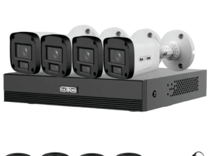 SAXXON SUA-KIT/XVR1E04-I/4-B20P-0280B - Kit 4 Canales HDCVI 1080P/ 4 Cámaras B20P 2.8mm Apertura Hasta 100°/ Grabador Soporta Hasta 5 Canales IP y Detección de Movimiento Inteligente/  Policarbonato/ #LoNuevo #SAXI #GSA #GSS #VolSX