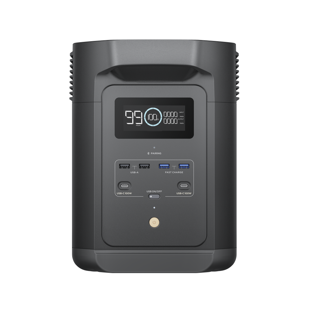 Estación de Energía Portátil de 980Wh Litio LFP / 10 Puertos AC 500 W (Max. 1000W) / 2 USB-C 100W / Cargador de Coche 10A a 12.6V / Conectividad WiFi y Bluetooth (App) / Carga Solar 500W Max. - Image 2