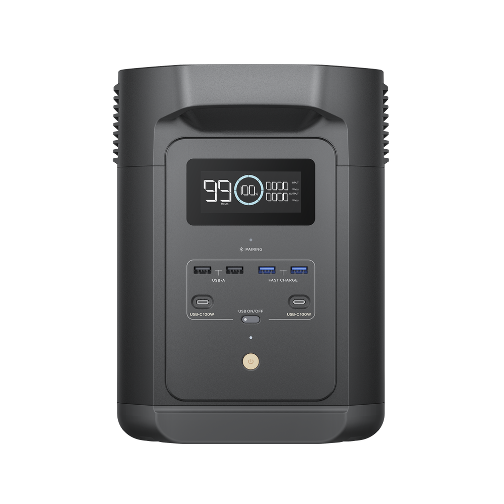 Estación de Energía Portátil de 980Wh Litio LFP / 10 Puertos AC 500 W (Max. 1000W) / 2 USB-C 100W / Cargador de Coche 10A a 12.6V / Conectividad WiFi y Bluetooth (App) / Carga Solar 500W Max. - Image 6