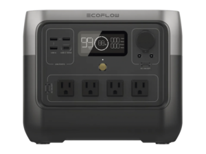 EcoFlow River 2 Pro | Estación de Energía Portátil 768Wh Litio LFP / 4 AC 800W (Max. 1600W) / 1 USB-C 100W / 3 USB -A 12W / Cargador de Coche 10A, 126W Max. / Conectividad WiFi y Bluetooth (App) / Carga Solar 220W Max.