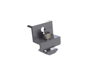 Sujetador final 30 mm y 35 mm para montaje de paneles solares en riel 5 y 8