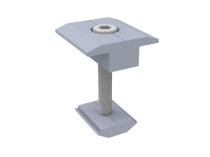 Sujetador Intermedio 30 mm para montaje de paneles solares en riel 5 Y 8