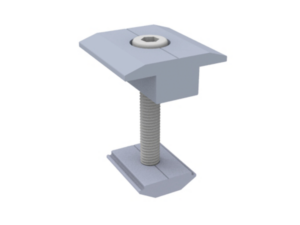 Sujetador Intermedio 35 mm para montaje de paneles solares en riel 5 Y 8