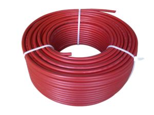 Bobina de 100 metros / Cable fotovoltaico / Rojo / Recubrimiento XLPE / 4mm² / 12 AWG / Hasta 1,800 Vcc