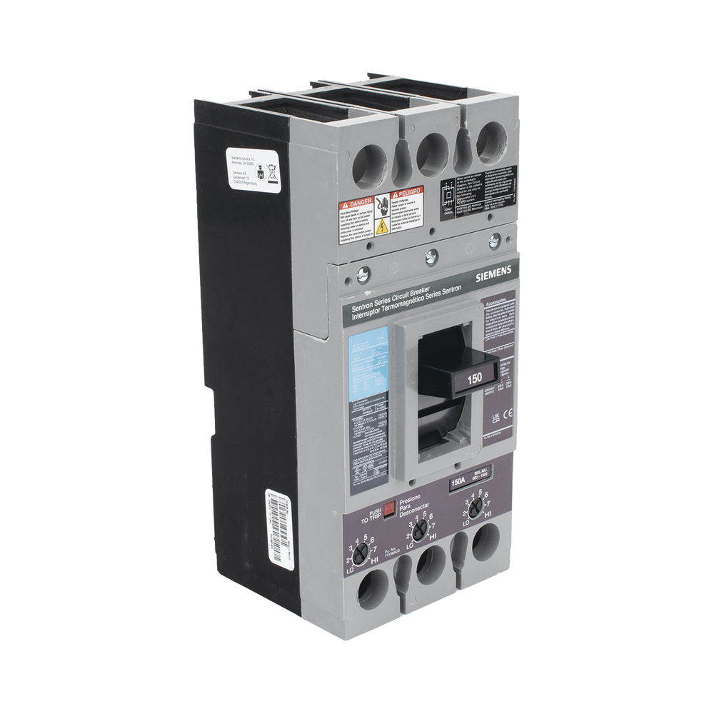 Interruptor Termomagnético 600V 3X150A, Con zapatas principales. - Image 6