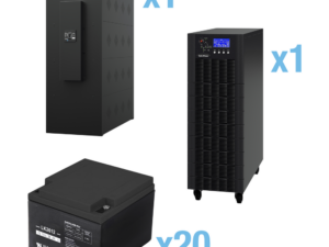 UPS Trifásico de 30 kVA/27 kW, Topología Online Doble Conversión, Voltaje de 208/220 Vca de L-L, Respaldo de 5 Minutos al 100% de Carga, Incluye Módulo y Banco de Baterías