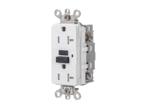 Contacto GFCI 20 A 125 V / Resistente a Intemperie / A prueba de manipulaciones / Color Blanco (Nema 5-20R) / Grado Industrial.