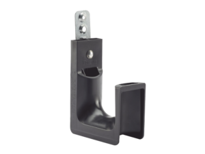 Sujetador STRONGHOLD tipo J (J-PRO), Con Soporte para Montaje en Pared, Para 180 Cables Cat6, Nylon 6.6, Color Negro, 1 pieza