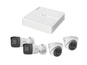 Kit IP 2 Megapixel / NVR de 8 Canales con 8 Puertos PoE / 2 Cámaras IP Bala para Exterior / 2 Cámaras IP Domo para Exterior