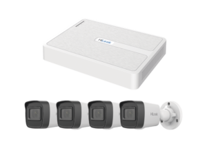Kit IP 2 Megapixel / NVR de 8 Canales con 8 Puertos PoE  / 4 Cámaras IP Bala para Exterior
