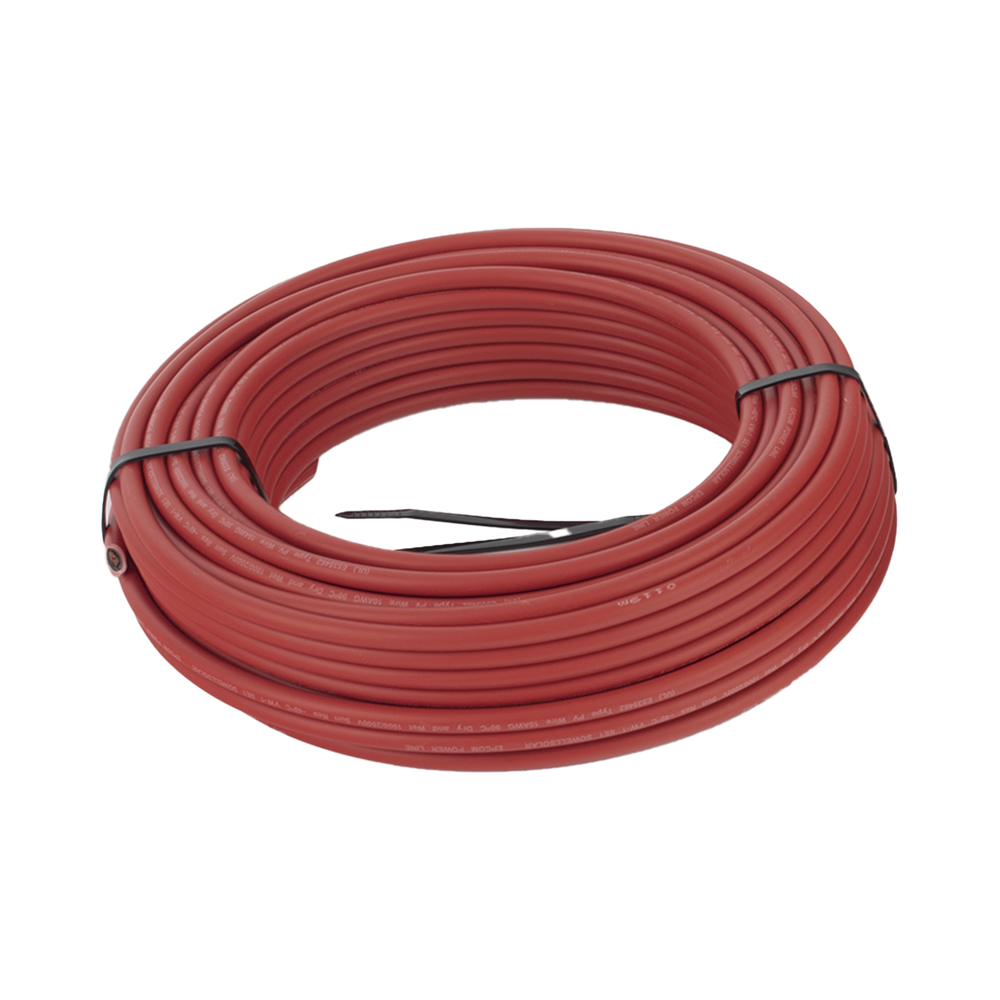 Kit de 2 rollos de 100 metros de cable fotovoltaico de cobre, rojo y negro, calibre 10 AWG (6mm²), Tipo PV, 1000/2000 V y 120°C. - Image 18