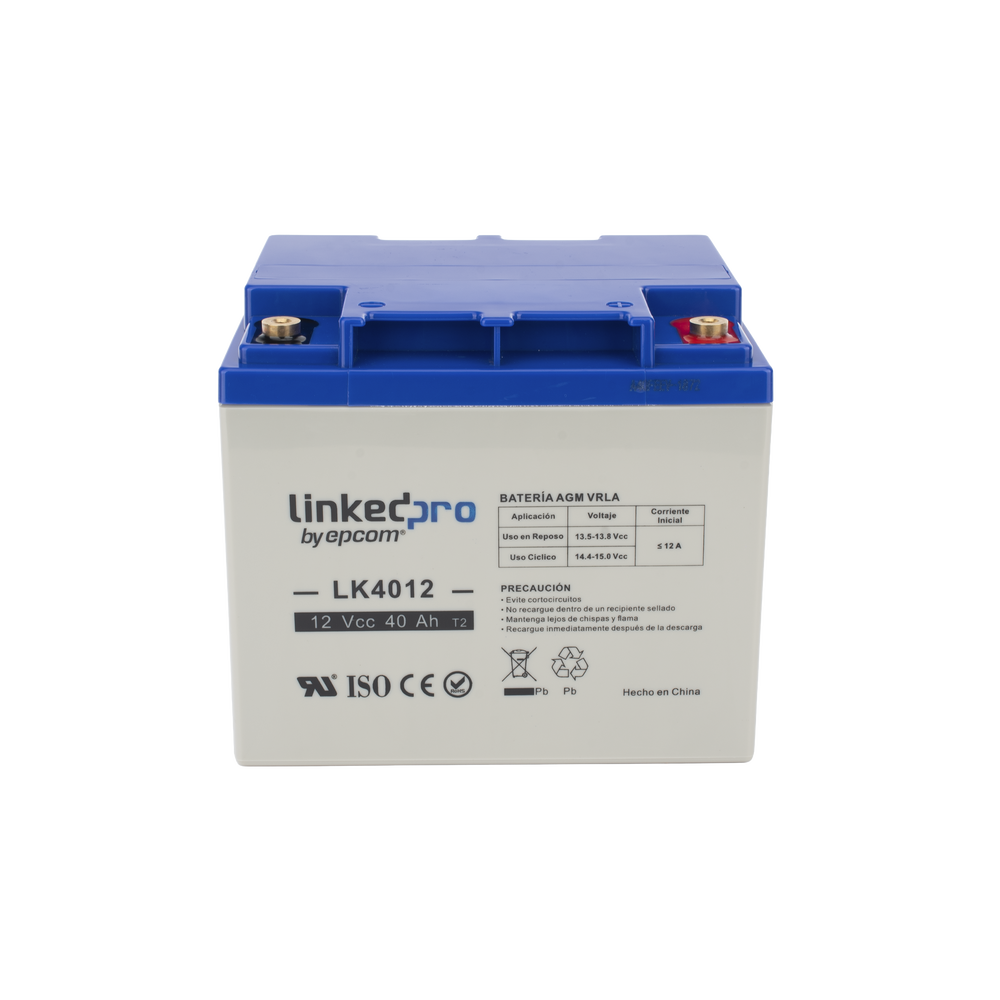 Batería 12 V / 40 Ah / UL / Tecnología AGM / Para uso en equipo electrónico, Alarmas de Intrusión / Incendio/ Control de acceso / Video Vigilancia / Terminales T2 - Image 3