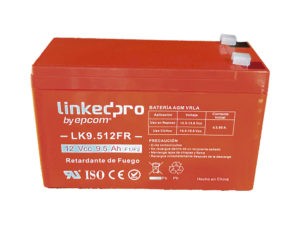 Batería 12 V / 9.5 Ah / UL / Tecnología AGM-VRLA / Vida útil promedio de 5 años / Retardante a la Flama /  Uso en equipo electrónico, Alarmas de Intrusión / Incendio/ Control de acceso / Video Vigilancia / Termina