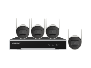 Kit IP Inalámbrico 4 Megapixel / NVR 4 Canales / 4 Cámaras Bala para Exterior / 1 HDD de 1 TB / Modo Repetidor
