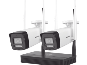 Kit IP Inalámbrico 2 Megapixel (1080p) / NVS 4 Canales / 2 Cámaras Bala para Exterior con Lente 2.8 mm y Dual Light (30 mts IR + 20 mts Luz Blanca) / Audio Bidireccional (Micrófono y Bocina) / Soporta Micro SD de 512 GB