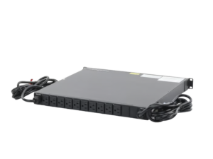 PDU Monitoreable de Transferencia Automática ATS (Fuente Redundante), Con 10 Salidas 5-15R, Enchufes de Entrada NEMA 5-15P, Instalación Horizontal de 19in, 1UR, 15 Amp, 120 Vca