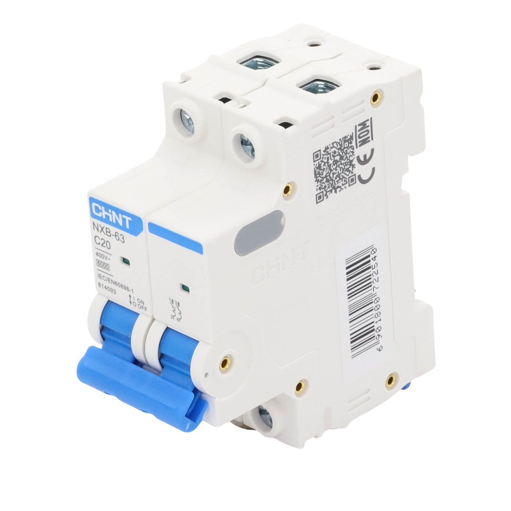 Pastilla para Riel Din, 2 Polos, 20 Amp, Vca:110/415v, 6kA, Catálogo: NXB632PC20, Serie: NXB-63. - Image 4