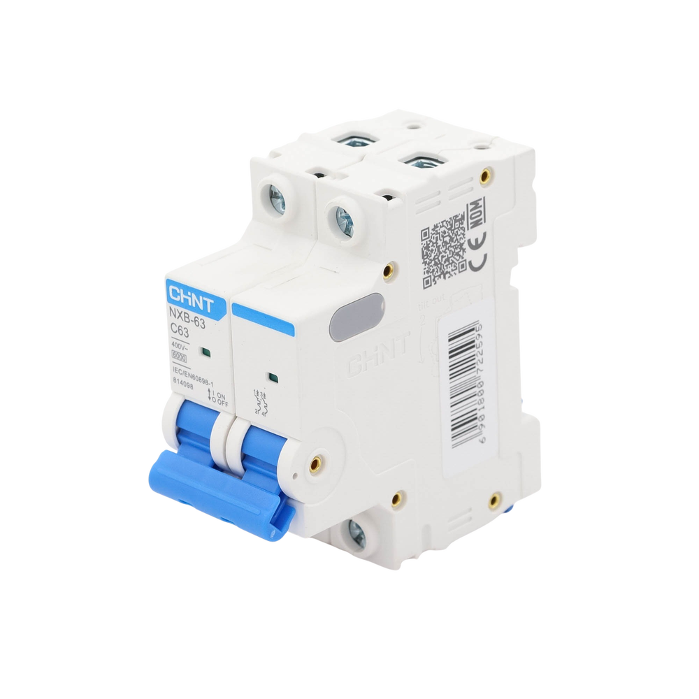 Pastilla para Riel Din, 2 Polo, 63 Amp, Vca:110/415v, 6kA, Catálogo: NXB632PC63, Serie: NXB-63. - Image 3