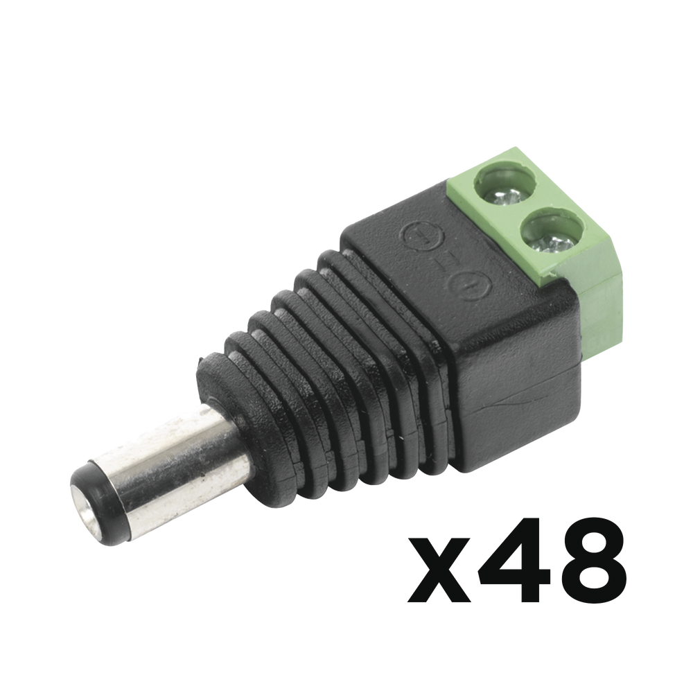KIT DE 48 CONECTORES MACHO JR52 PARA ALIMENTACI�N A 12 Vcc