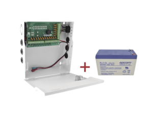 Kit / Fuente con 18 salidas / 20 Amperes totales / Ajuste de voltaje de 11-15 V / 20 A modelo PLK12DC20ABK / + Batería incluída LK712