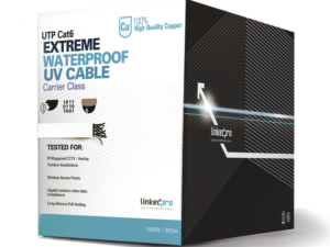 Bobina de Cable UTP Cat6 para Exterior en Color Blanco / 305 Metros (1000 Pies) / Certificada UL / Sin Blindaje