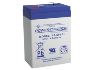 Batería 6V, 4.5AH, Para Respaldo, Tecnologías AGM/VRLA, 5 Años Vida Útil, Terminales F1, Reconocida UL