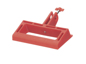 Bloqueador LOTO de Manija Grande para Disyuntores de Caja Moldeada, 2.24" (56.8m) Largo x 3.75" (95.2mm) Ancho. Color rojo