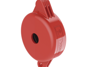 Dispositivo de Bloqueo LOTO para Válvulas de Compuerta, para Diámetros de 1" a 3", Color Rojo