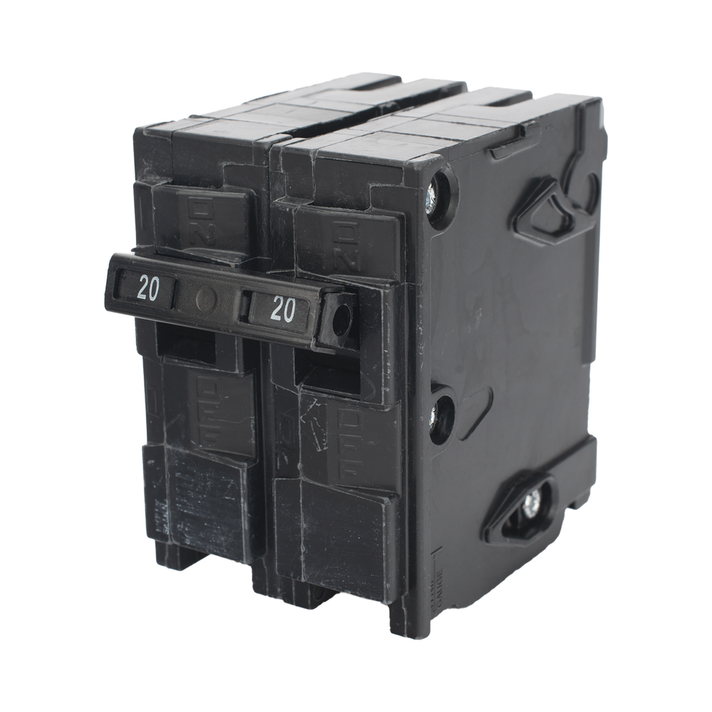 Interruptor automático enchufable tipo QP 2 polos, 20 amp