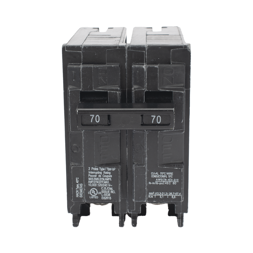 Interruptor automático enchufable tipo QP 2 polos, 70 amp - Image 5