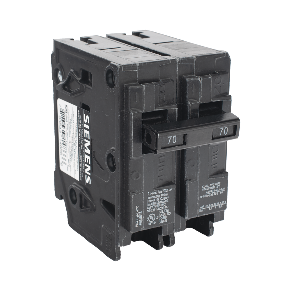 Interruptor automático enchufable tipo QP 2 polos, 70 amp - Image 3