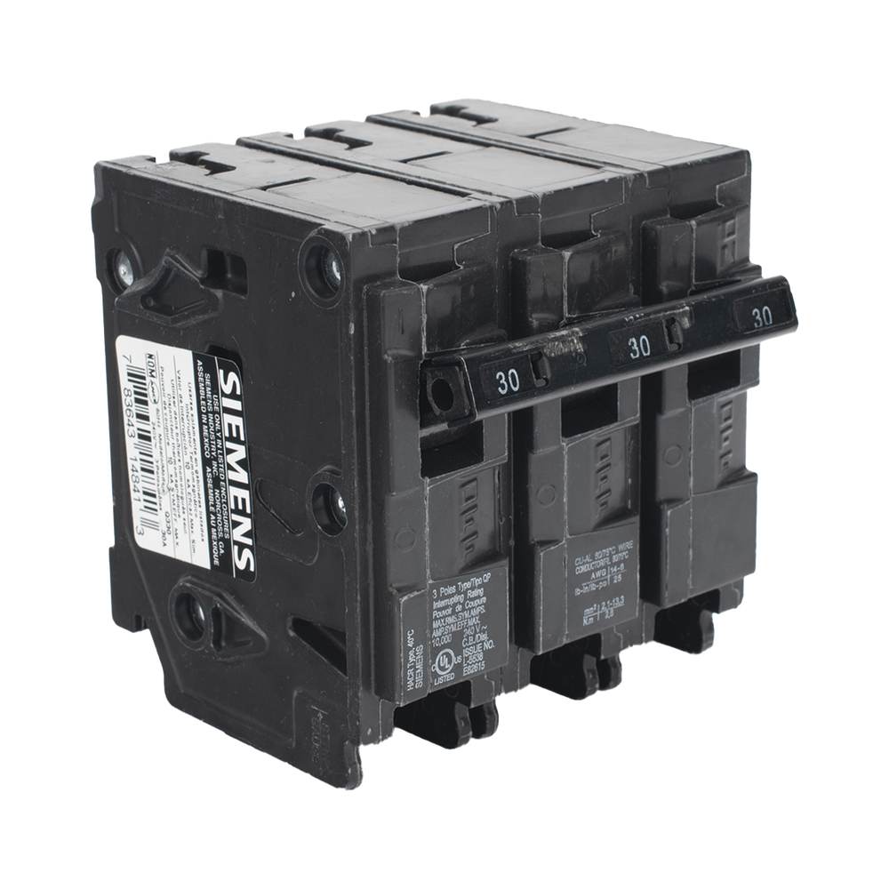 Interruptor automático enchufable tipo QP 3 polos, 30 amp - Image 3